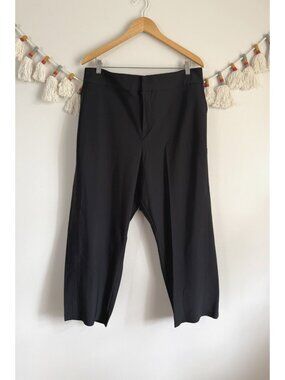 Athleta Stellar Crop Pant Black Commute Travel UPF 50+ Nylon Careerwear Size 24